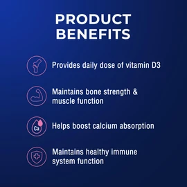 Ostelin Vitamin D3 1000IU Capsules 130 - Supports Bone Strength - Maintains Healthy Immune System & Muscle Function - Supports General Well-Being