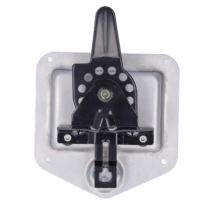 Trailer Door Latch T Handle with 2‑Key Stainless Steel Chrome