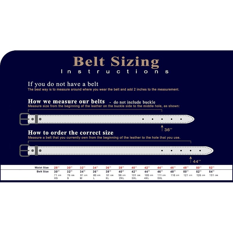 One Piece Full Grain Buffalo Leather Replacement Belt Strap 1-1/2"