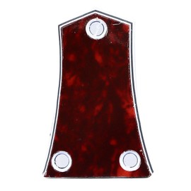 Electric Guitar Truss Rod Cover Plastic Triple Hole Plate Practice Clear (GR45 Red Turtle Armor)