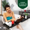 Foldable Bathtub Tray Caddy Bamboo Bathtub Tray Expandable, Bathroom Tray,