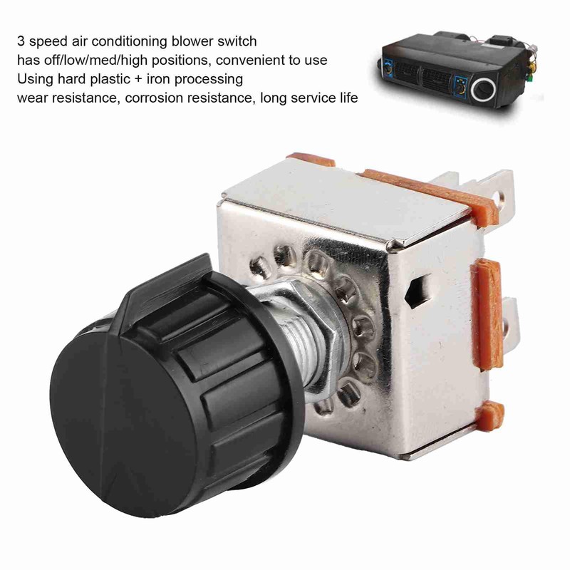 Interruttore ventilatore a tre velocità per aria condizionata, interruttore rotativo