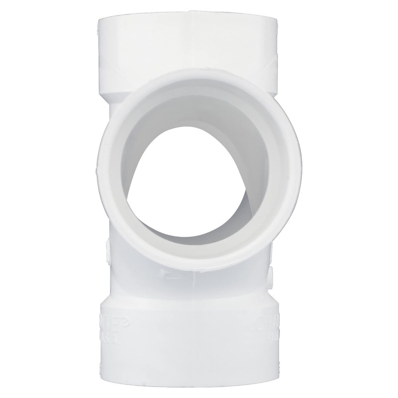 CHARLOTTE PIPE 3 DWV Double Sanitary TEE DWV (Drain, Waste