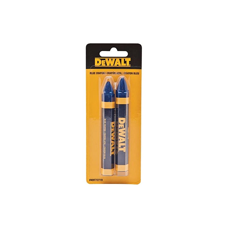 DEWALT DWHT72719 Blue Lumber Marking Crayon 2 pack