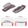 Richintol Wig Clips,32mm 9-Teeth I-Shape Extension Snap Clips for DIY
