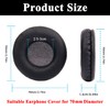 Yizhet 1 pair Round Ear Pads 70mm Replacement Earpads Premium