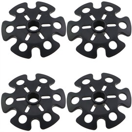 GZWZH 4PCS Plum Blossom Snow Bracket for Poles Hiking Climbing Fitting Accessories Sports Walking Poles Climbing Fitting Accessories Hiking Poles Boot Toe Rubber Foot Protector for Snow Sand Black
