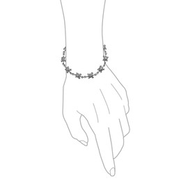 Nautical Tropical Beach Vacation Multi Tortoise Linked Charm Sea Turtles Bracelet For Women Teen Oxidized .925 Sterling Silver 7 Inch