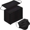 Jumbl black masks disposable 100 pack Protective 3-Ply Breathable Comfortable