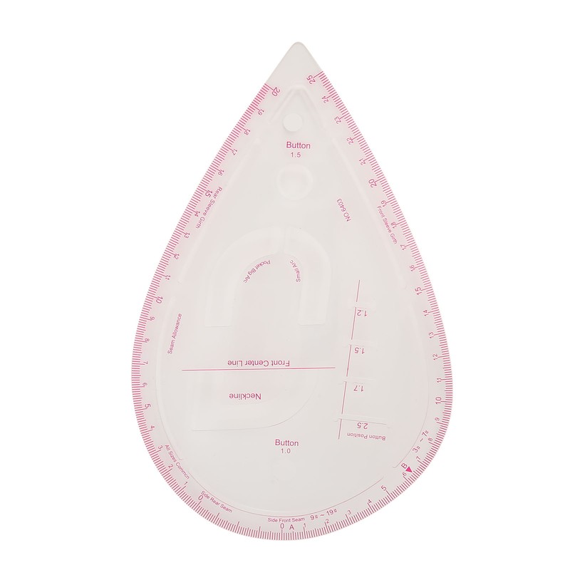 5pcs 6403 Curve Ruler Set Multifunctional Plastic Curve Pattern Ruler