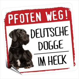 Dog Motif 1 Paw Away Small Car Sticker Dog Sticker Reflective siviwonder No. 1