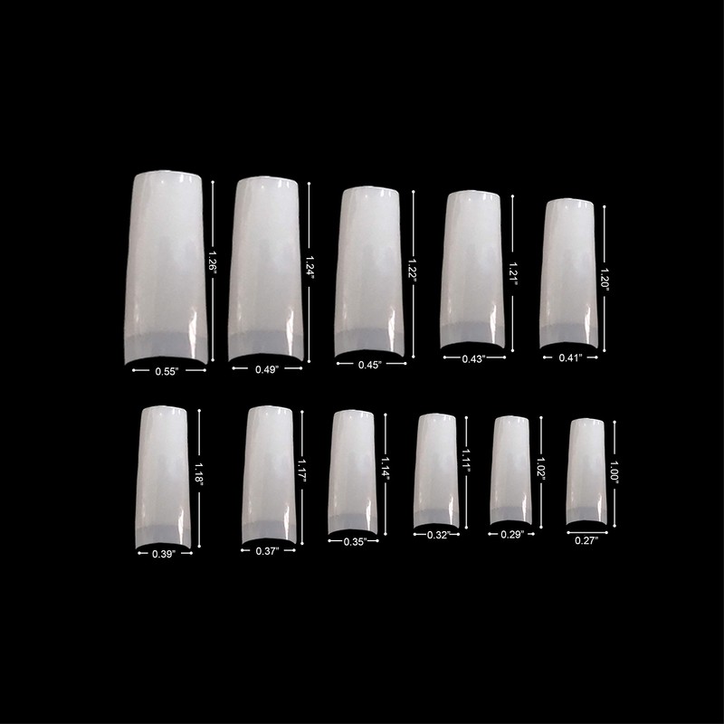 VIVACE Natural Half Moon 550 Acrylic False Fake Gel Nail
