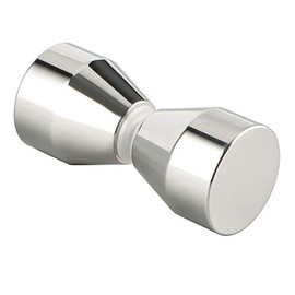 Alise XLS300SB-C Shower Glass Door Knob Bathroom Round Back-to-Back Handle Pull,Solid SUS304 Stainless Steel Polished Chrome Finish