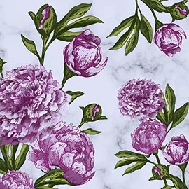 20 Napkins Peonies with Leaves Flowers Vintage Table Decoration 33 x 33 cm
