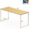 SHW Mission 55-Inch Home Office Computer Desk, Oak