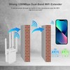 WiFi Extender Signal Booster,WiFi Extender, 5G WiFi Booster with 1200Mbps