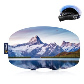 Hytiland SKI Goggle Cover Sleeve, Lens Scratch-Free & Dust Protection, for Travel Storage, Snow Ski Goggles (Snow Mountain Lake)
