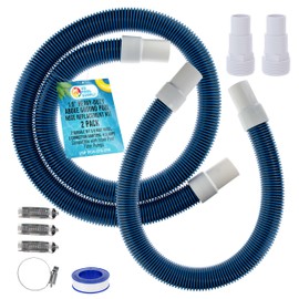 U.S. Pool Supply 1.5" Heavy-Duty Above Ground Pool Hose Replacement Kit - 3 Foot and 6 Foot Hoses, 2 Connection Adapters, 4 Clamps - Compatible with Intex Pool Filter Pumps