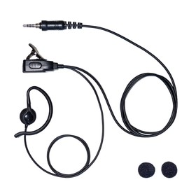 ICOM Alinco Yaes Standard 1-Pin Screw-in Plug Compatible with Walkie Talkies 2-Way Clip Microphone with Earhook (Earphone Microphone) IC-4300 IC-4350 FTH-314 FTH-314L FTH-107 FTH-108 FTH-208 FTH-307 FTH-308 CLL 40 CL7 0A CL120A SR-40 SR-45 SR-70 SR-100 D