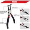 4 Pack 7" Snap Ring Pliers Set with Storage Pouch,Heavy