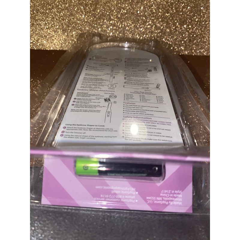 POP Sonic Trimmer Purple Flower NEW SEALED