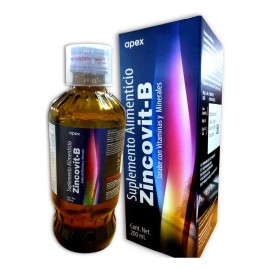 Suplemento Alimenticio Multivitaminas Zincovit-b Jarabe 200m Sabor Naranja Limón