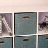 Posprica Storage Basket Bins,11×11×11 Foldable Storage Cube Boxes Fabric Drawer