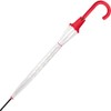Rainy Days Umbrella Transparent Transparent Automatic (Red), red