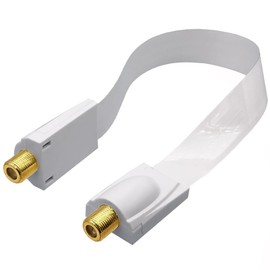 ICONSHOP Antenna Cable, Supports 4K 8K Broadcasting (3224MHz), Flat Type [For Gaps/Doors/Sliding Doors] IC-FFL (11.8 inches (30 cm)