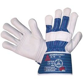 Bremerhaven Work Gloves TÜV-GS Tested Cowhide Grain Leather Size 10