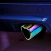 OtpOutopa Car Exhaust Tip 2.5 inch Inlet, Universal Heart Shaped