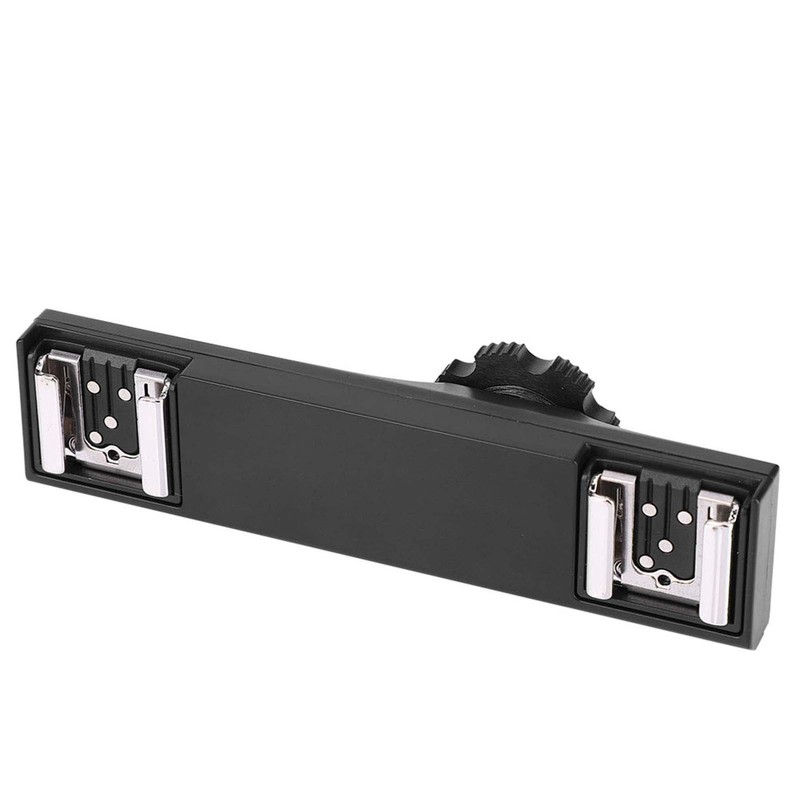 Quality Ultralight Dual Hot Shoe Splitter for SLR Camera Camcorder