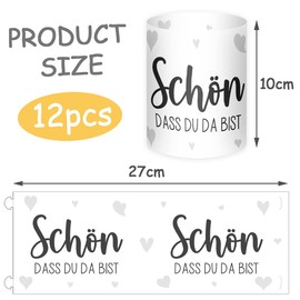 12 Tea Light Holders for Birthdays, Weddings, Communions, Christenings, Confirmations