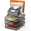 SimpleHouseware 3-Pack Stackable Desk File Document Letter Tray w/ 5