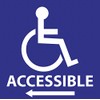 Zing Green Products 2718 Recycled Polystyrene "Accessible with Handicap Symbol