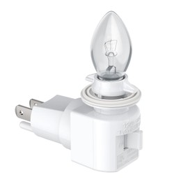 TWDRTDD Plug in Night Light, Adjustable E12 Base Socket with On/Off Switch for Making Decorative Night Lights (White,1-Pack)