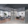 CORFOTO 7x5ft Fabric Modern Office Interior Backdrop for Zoom Meeting,