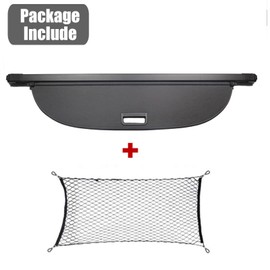 Volcaner Cargo Cover for 2021-2025 Nissan Rogue Accessories S SV SL Platinum, Leather Retractable Trunk Cover Privacy Security Screen Luggage Shield Shade(Not for Rogue Sport/Select)