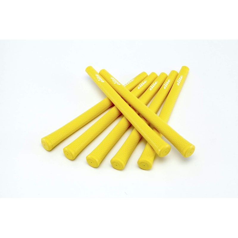 elitegrips TD50C Soft Golf Grips, Set of 7, Acid Yellow,