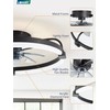 LEDIARY Ceiling Fans with Lights and Remote, 20'' Low Profile