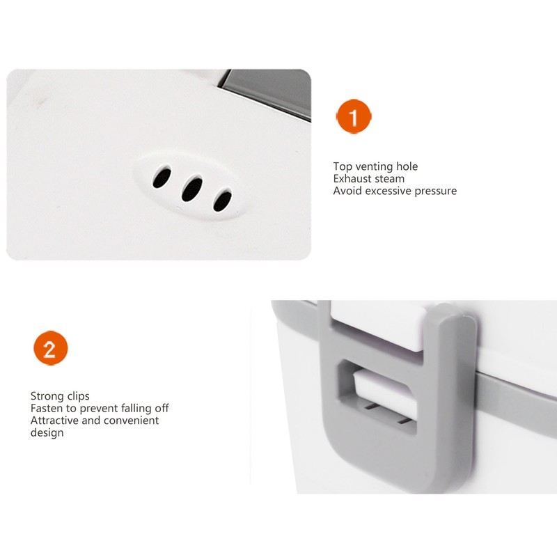 Self Cooking Lunch Box Leakage Proof 2 Stainless Steel Inner