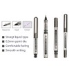 FRIUSATE 24 Pieces Rollerball Pen, 0.5mm Black Blue Gel Pens