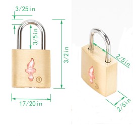 DUALCROWN 12 Pack Luggage Locks - TSA Approved + Key Padlock for Suitcases, Carry-Ons, Backpacks & Laptop Bags