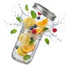 WELLIFE 12 Pack 16 oz Mason Jars with Lids, Wide