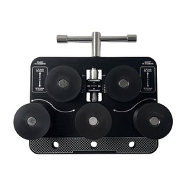 BOVZOR Tubing Straightener Tool for 3/16" to 1.0" Diameter Brake Lines, Fuel Lines, Copper and Aluminum Pipes - Durable Roller Design with Bench Vise Mount