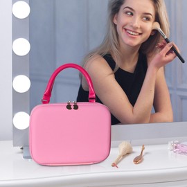 Travel Makeup Bag | Toiletry Bag Travel Organizer for Girls - Organizer with Flexible Compartment and Adjustable Design for Gym Business Trips Outdoor Activities