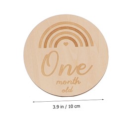 IWOWHERO 13pcs Milestone Cards Unisex Name Signs for Nursery for Newborn Photography Props Capture Monthly Growth Present for Mothers