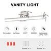 SOGOTING 48in LED Vanity Light, Dimmable 46W 3000K-5000K 5CCT Modern