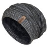 RockJock Mens Winter Knitted Slouch Beanie with R80 Thermal Insulation