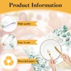 Bayson 50 Pack Disposable Eucalyptus Paper Placemats Summer Botanical Floral